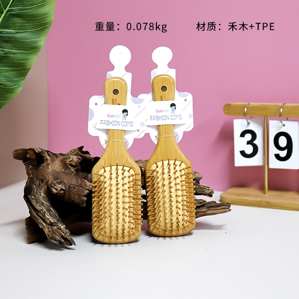 NZ8532 Moe Fun Bamboo Square Massage Comb 3