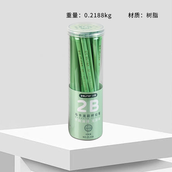 ZL338 Macaron Pole Coloreado 2B Lápiz (30 Barrels) 3