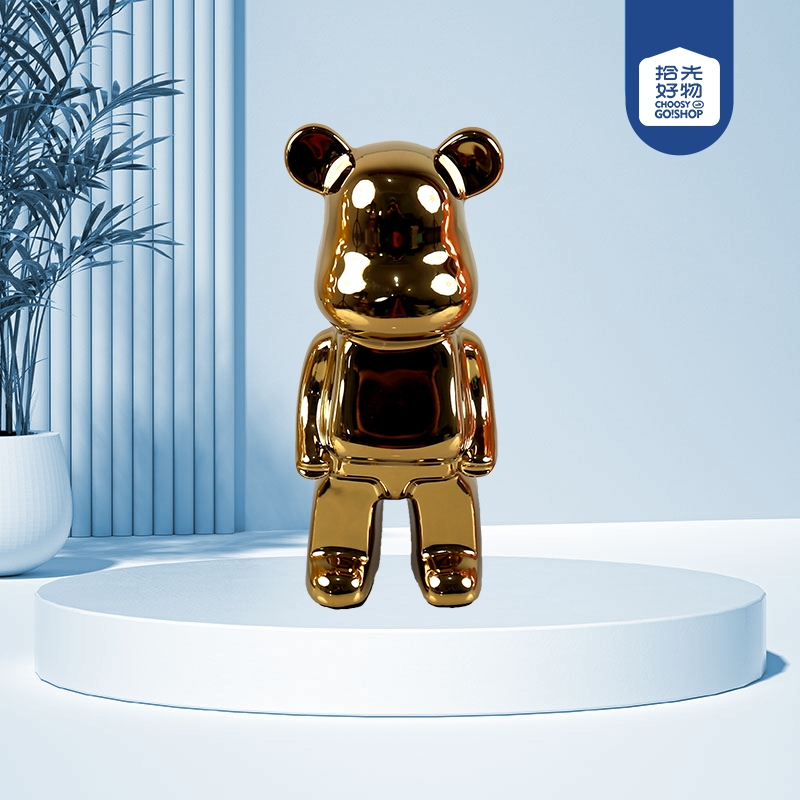 18 Ornamentos de Oso Violento (Placado)