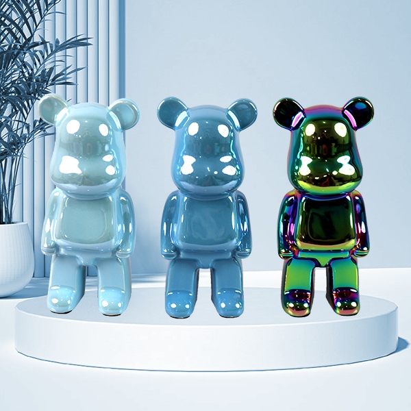 18 Ornamentos de Oso Violento (Placado) 4