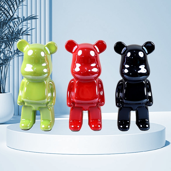 18 Ornamentos de Oso Violento (Placado) 5