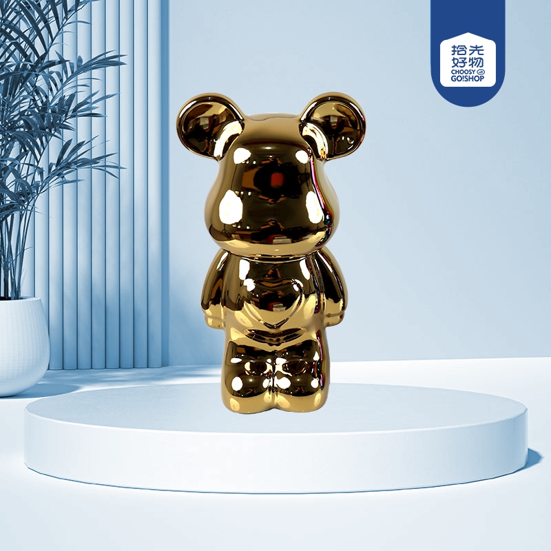 Banco de Perrito de Oso de 28 Lóbulos (Plating)