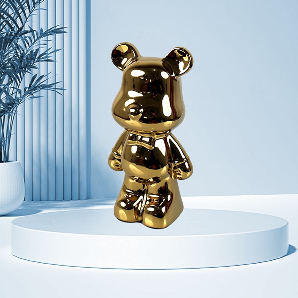 Banco de Cerdito de Oso de 21-tie (Placado) 4