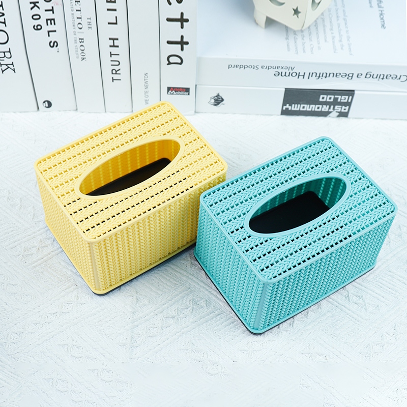 855 Rattan Weave Tissue Box 3