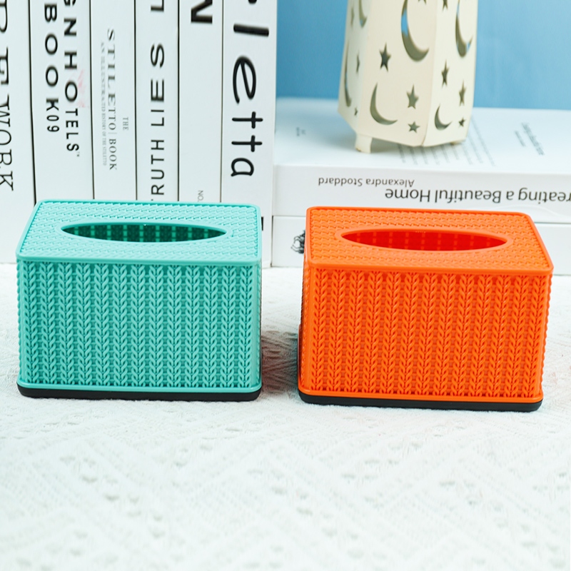 855 Rattan Weave Tissue Box 4