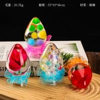 Grandes Ornamentos de Cristal de Color Eléctrico 2