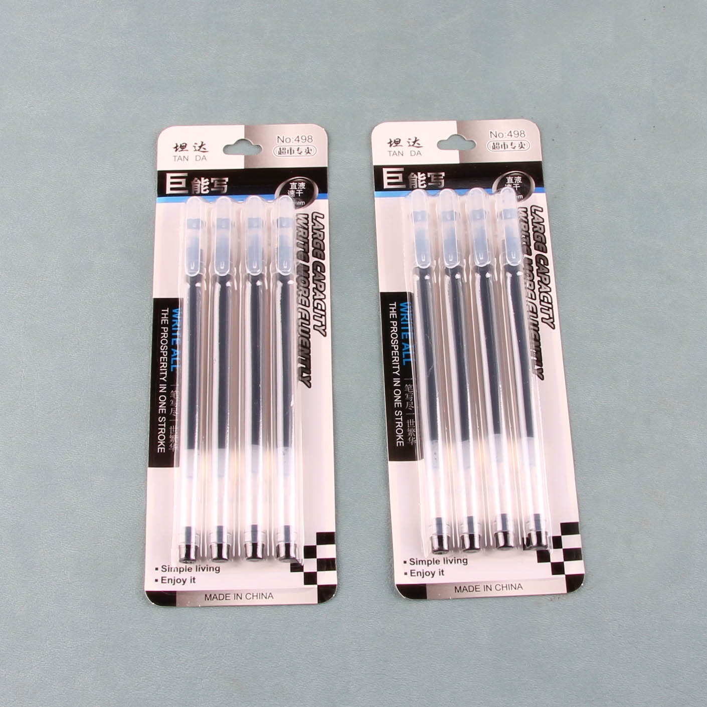 Hengda Grande-capacidad 4 Gel Pens (Negro) 2