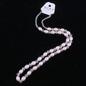 Nuevo Collar de Perlas de Cristal