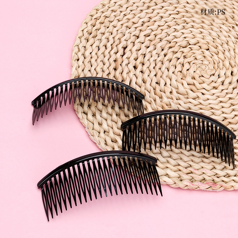 Pelo de Plástico Negro Combs Diapositivas Pelo Clips Accesorios 2