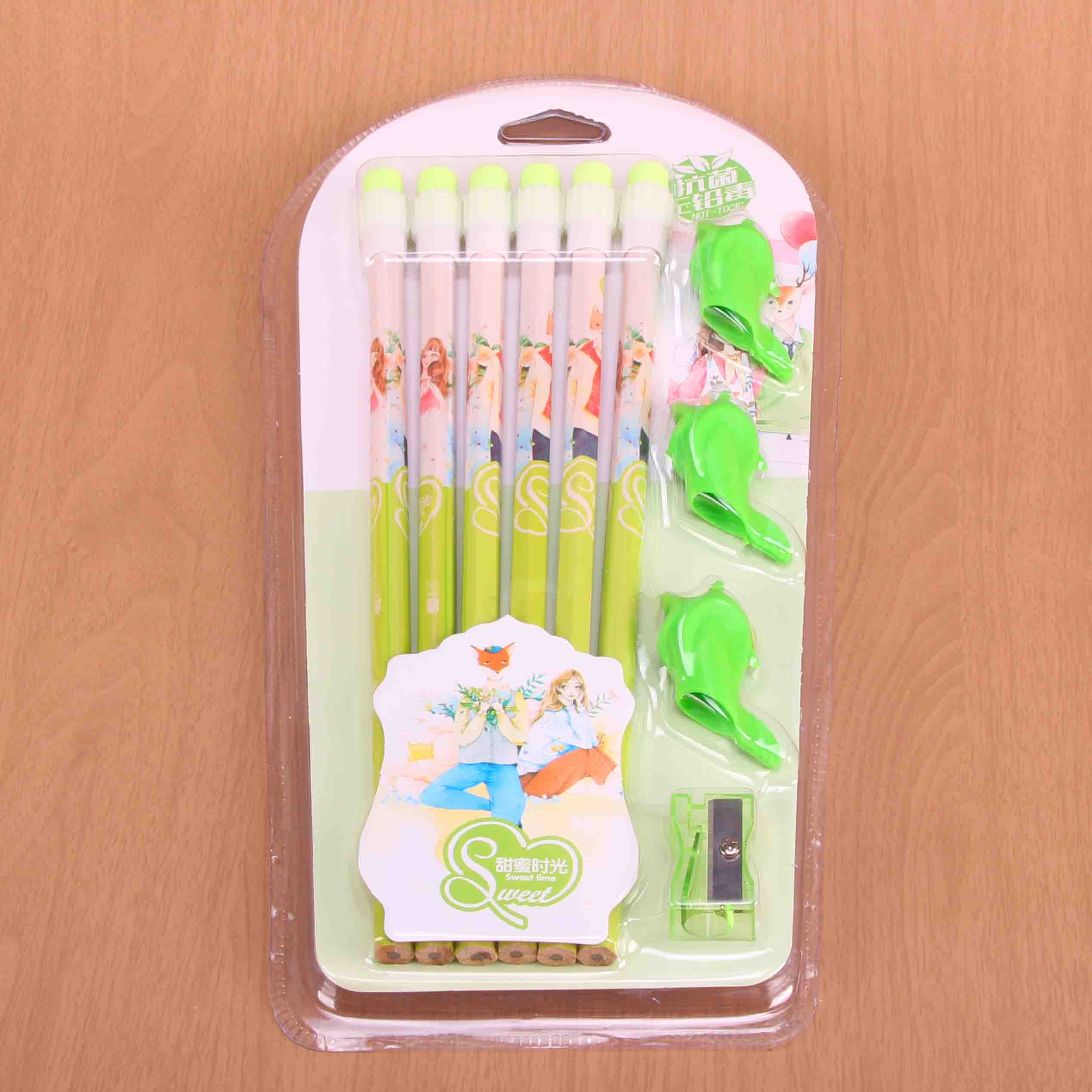Rongsheng 6 Penciles + Pen Holder SET
