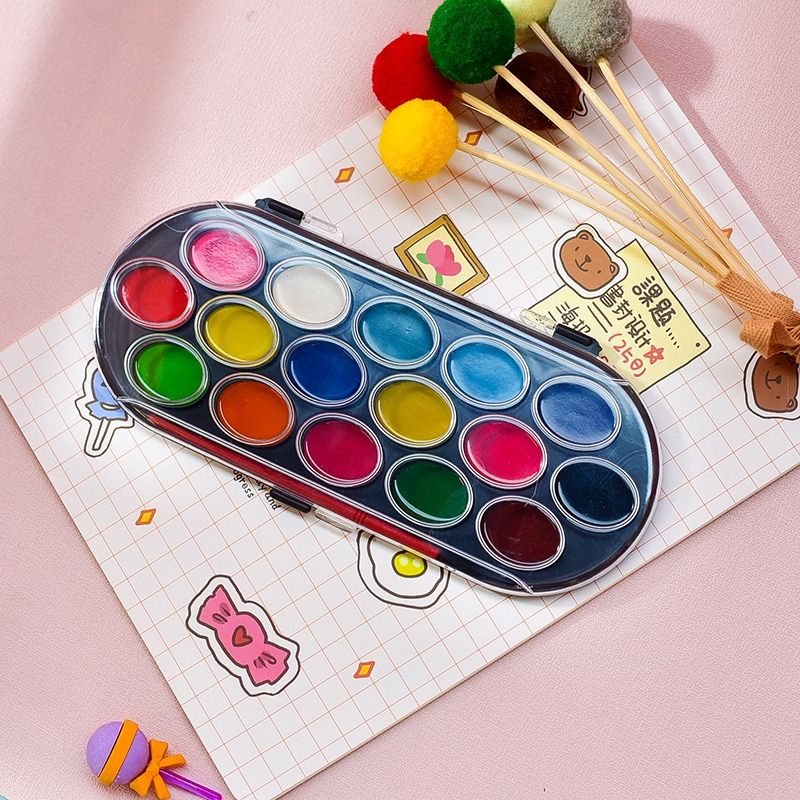 Pigmento de Acuarela de 16 Colores