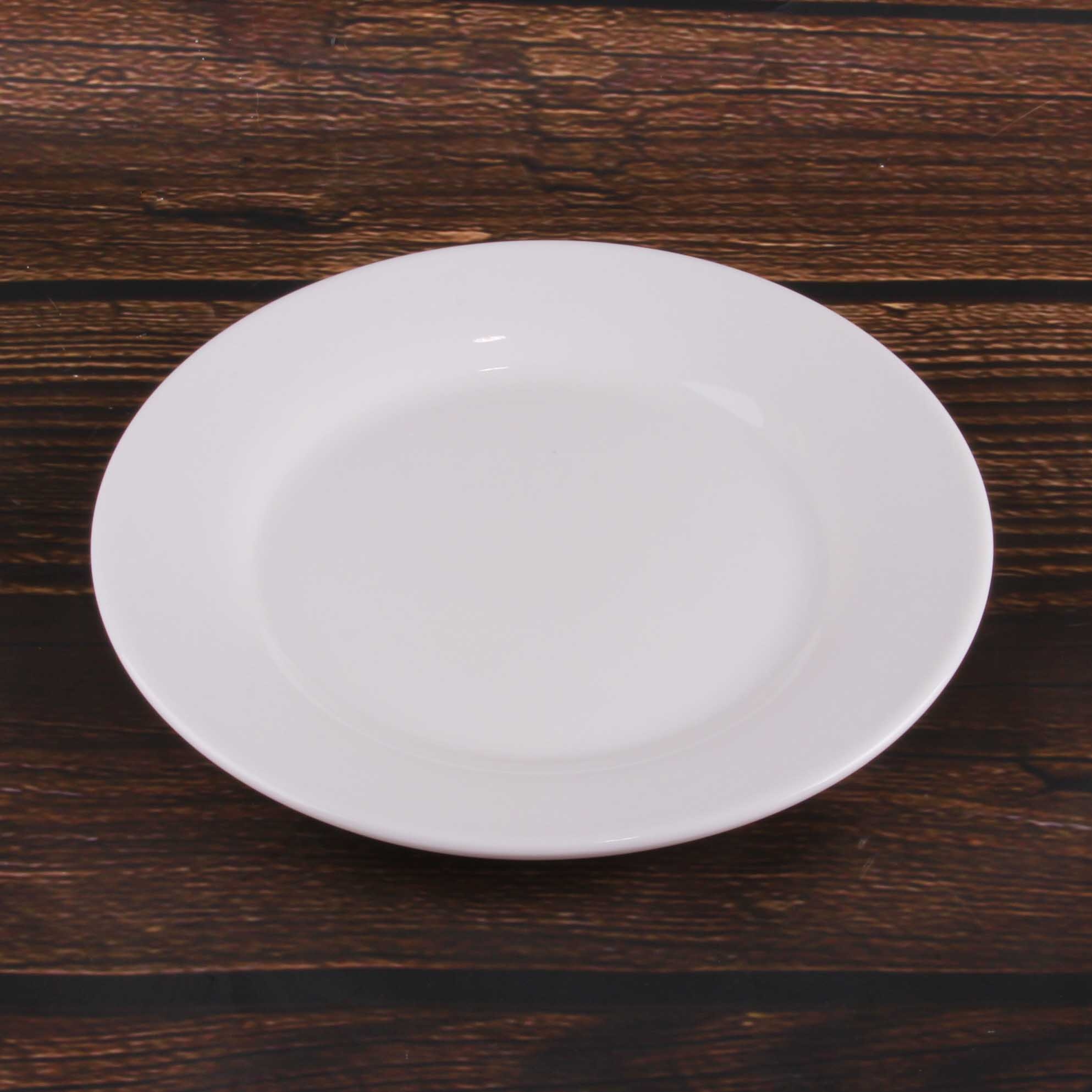 Blanco 9 Pulgadas de Placa Plana