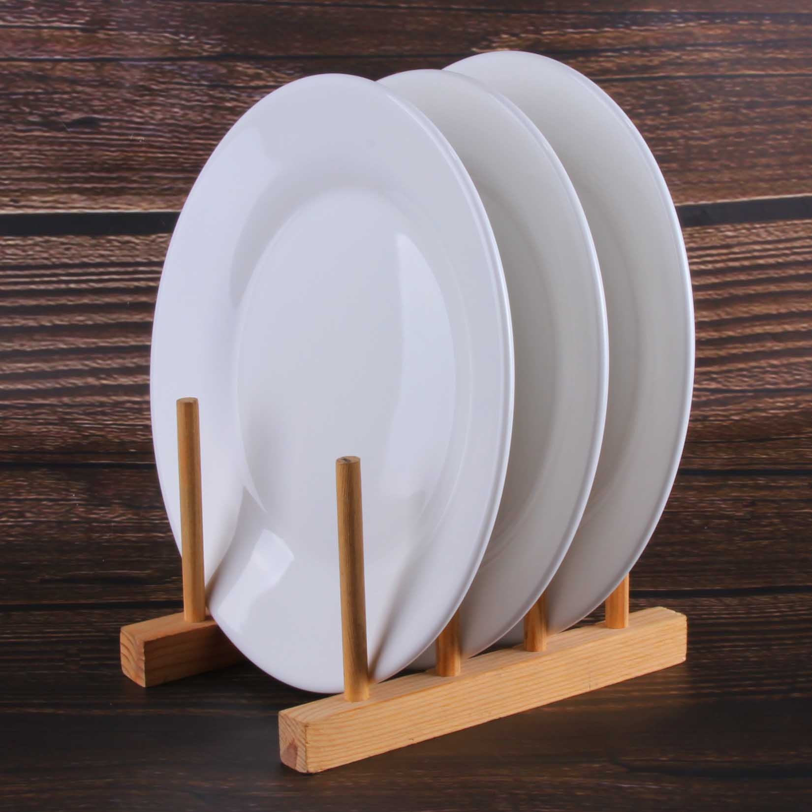 Blanco 9 Pulgadas de Placa Plana 3
