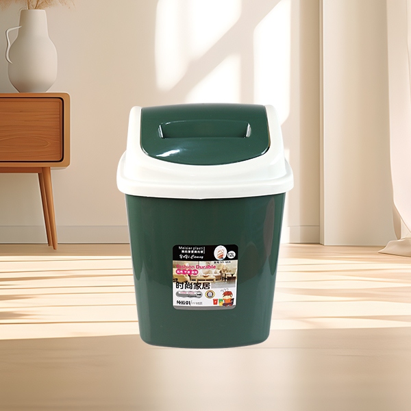 666 Square Rocking Lid Trash Bin 4