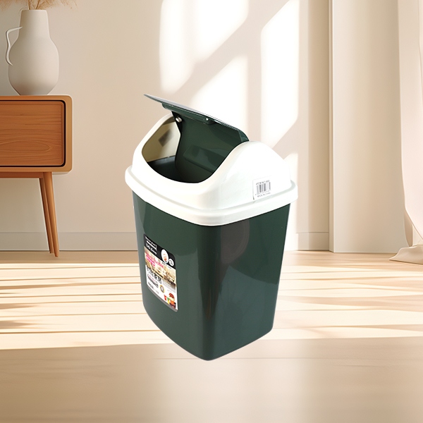 666 Square Rocking Lid Trash Bin 5