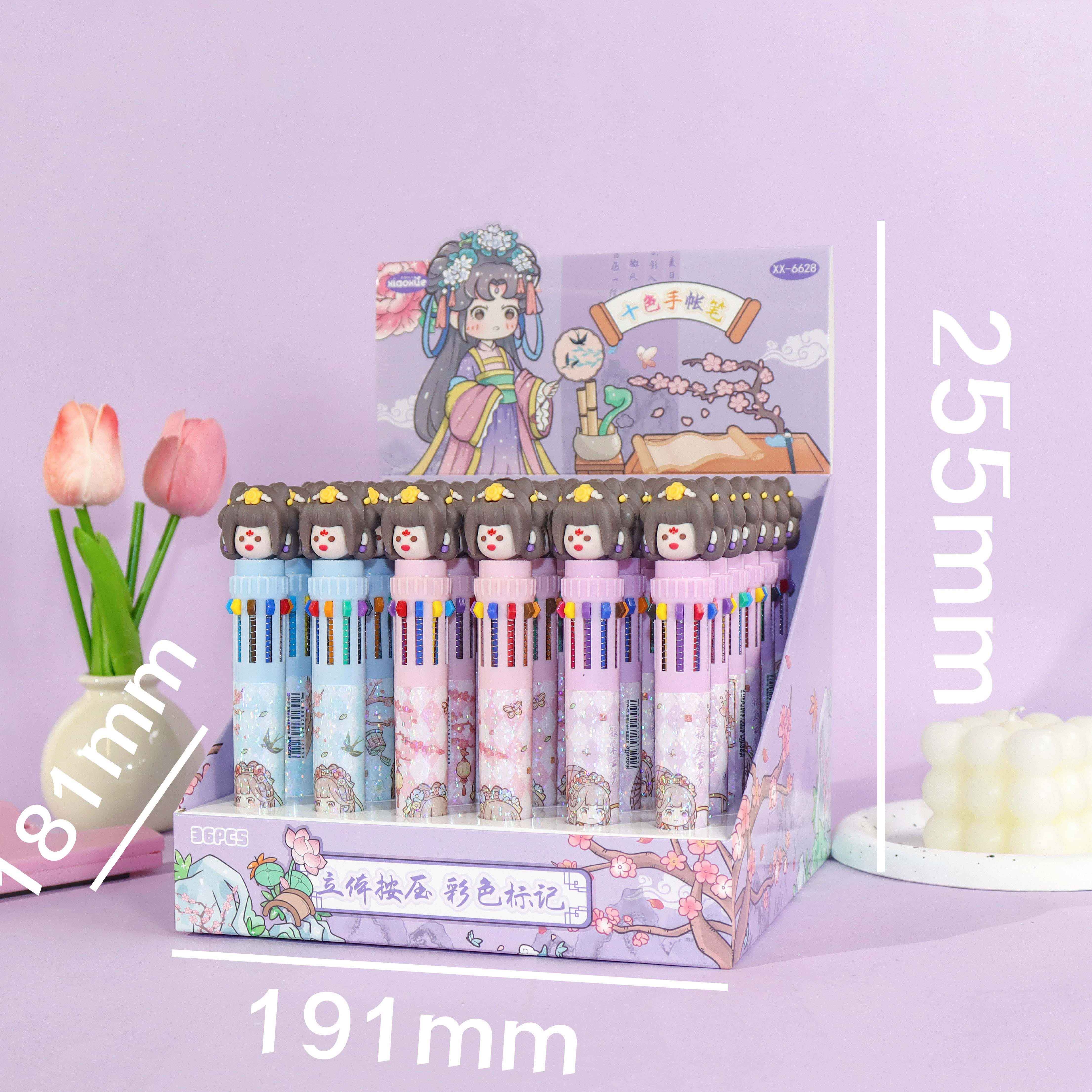 XX-6628 Tang Palace Banquet Ten Color Hand Account Pen