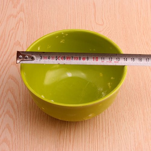 4056 Green Dot Faux Porcelain Bowl 3