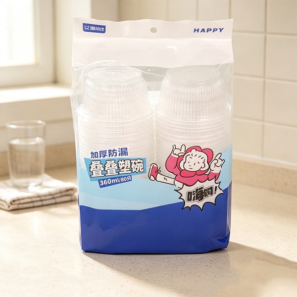 649 Tazón de Plástico Desechable 360ml(80) 3