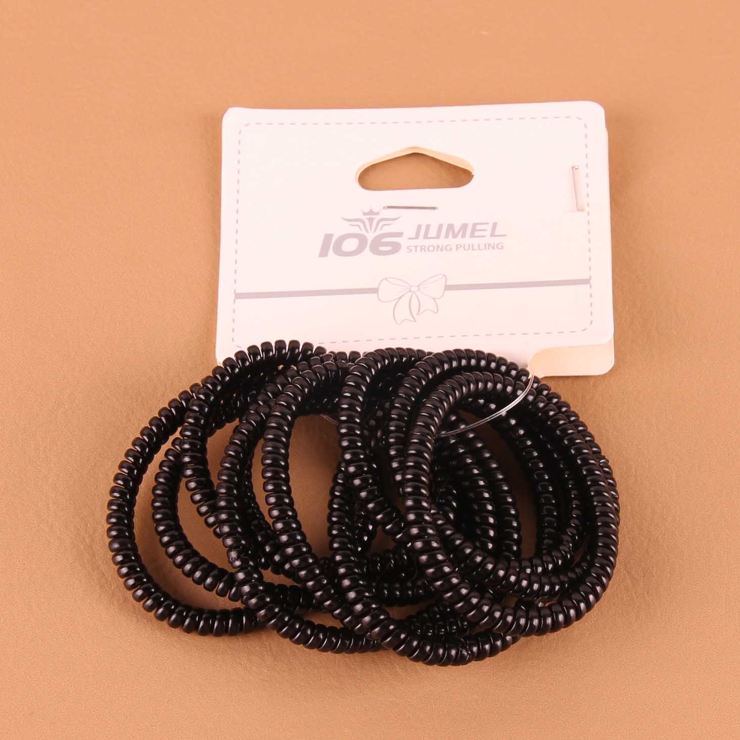 Header Cards Packaging Ten Caterpillar Spiral Hair Ties 2