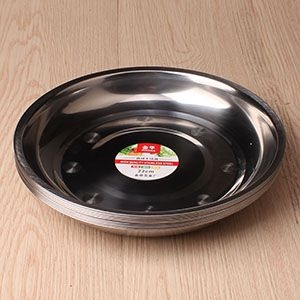 22 Placa Redonda de Acero Inoxidable 2