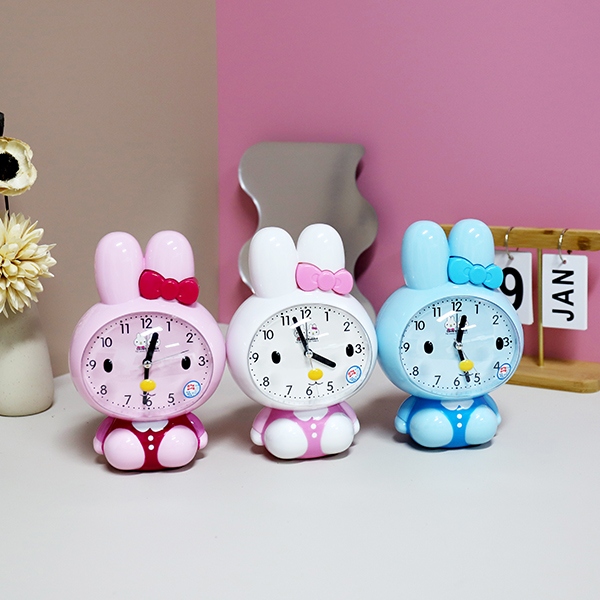 AY-19029C de Dibujos Animados (Rabbit) Reloj de Alarma de Luz de Doble Tono 5