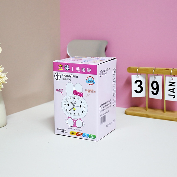 AY-19029C de Dibujos Animados (Rabbit) Reloj de Alarma de Luz de Doble Tono 6