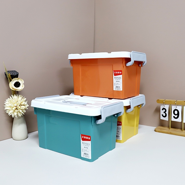 811 Caja de Almacenamiento Portátil de Color Sólido 6