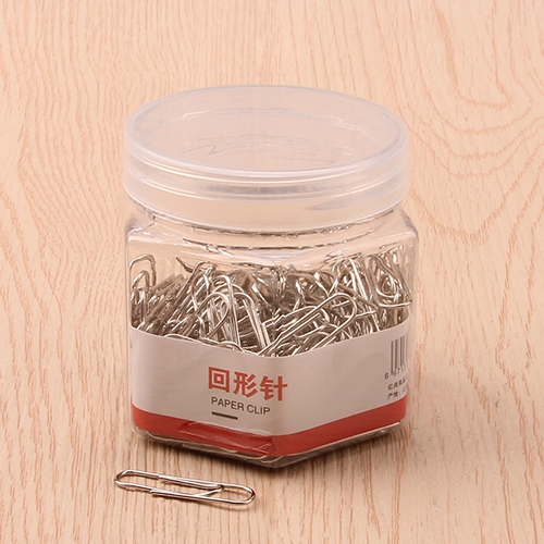 Heshun Caja de Papel Plateado Clip 2