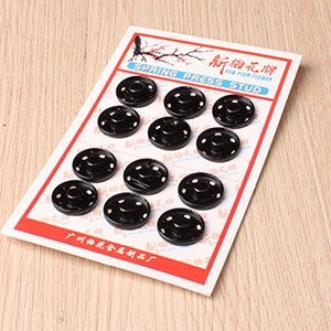 Plum Blossom No. 5 Button (Black) 3