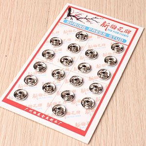 Plum Blossom No. 2 Button (White) 3