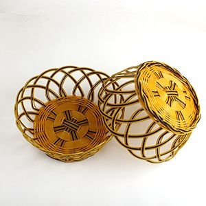 Cesta Tejida de Tres Hilos 22*9
