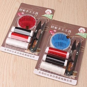 K1301 Thread de Tres Colores + Tijeras de Coser + Aguja 2