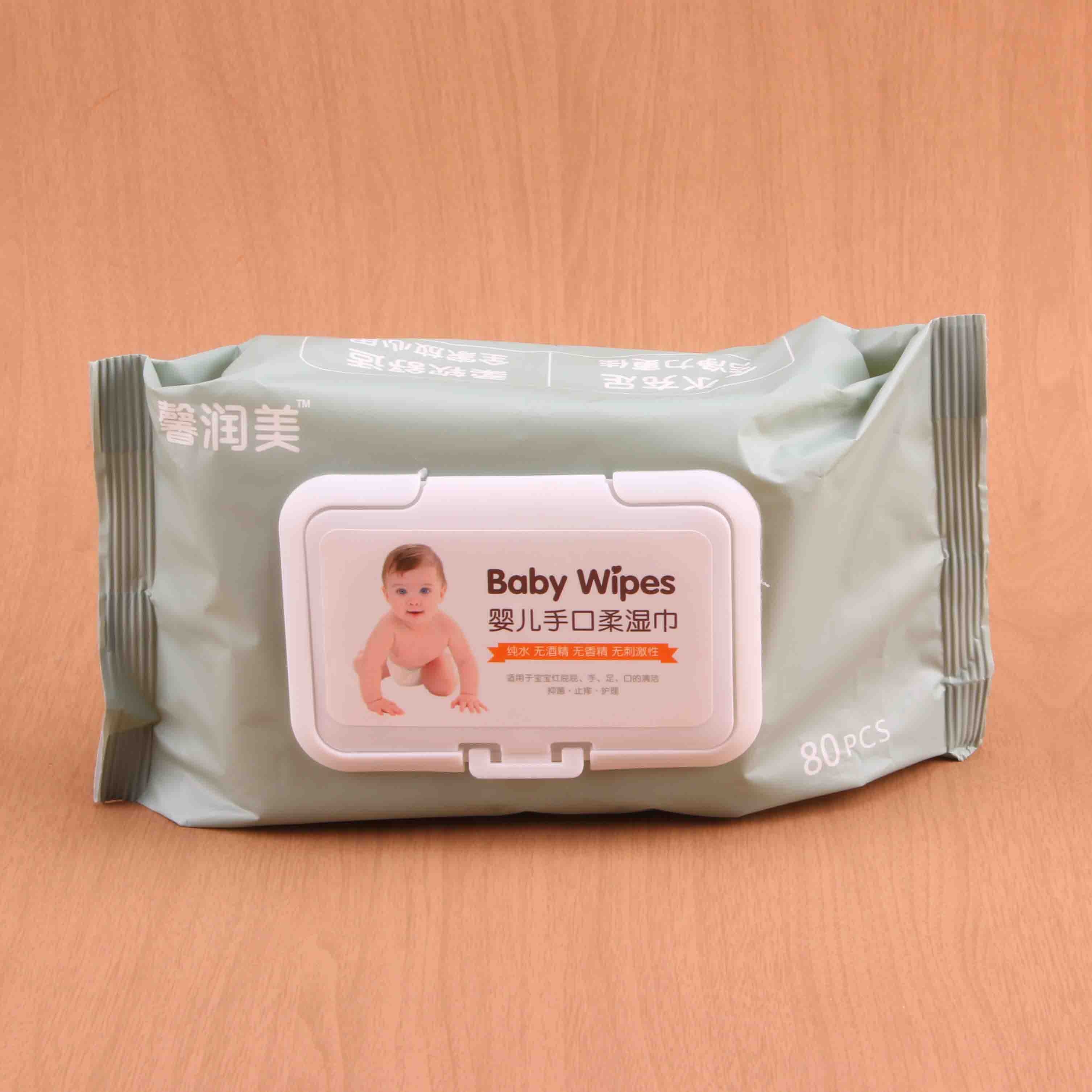 Xinrunmei Baby Covered Wet Wipes 0326 (80 Hojas)
