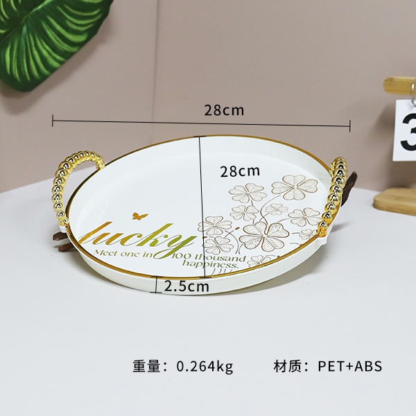 6528-3C Manija de Cuentas Redonda de Tamaño Pequeño Tray Decal 3