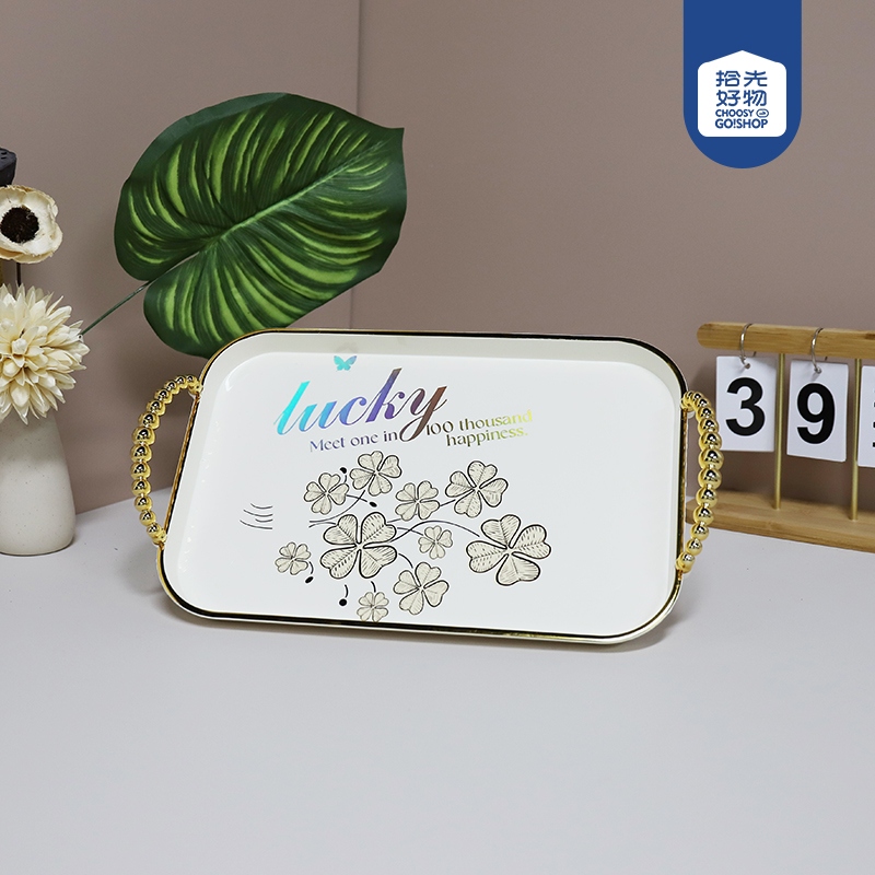 6527-3C Cuadrado Mango de Pequeño Tamaño Tray Decal
