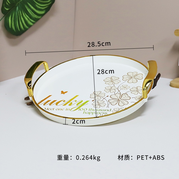 6528-2C Tamaño Pequeño Redondo Tray Decal 3