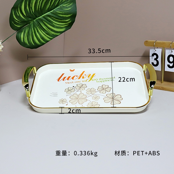 6527-2C Tamaño Pequeño Cuadrado Tray Decal 3