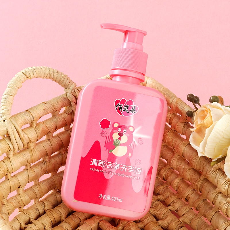 Sakura Strawberry Bear Hand Sanitizer (400ml) 3