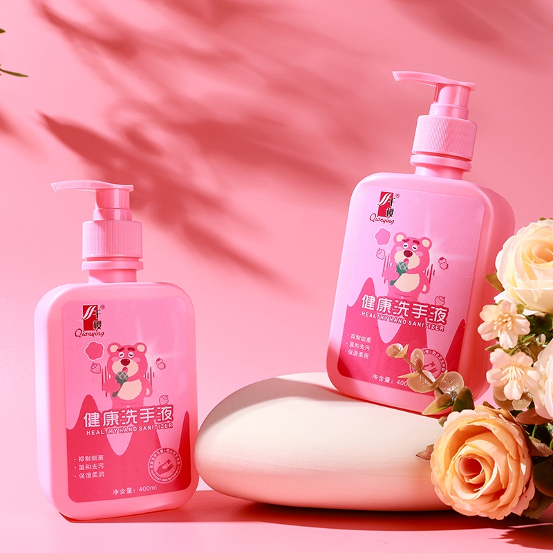 Sakura Strawberry Bear Hand Sanitizer (400ml) 6