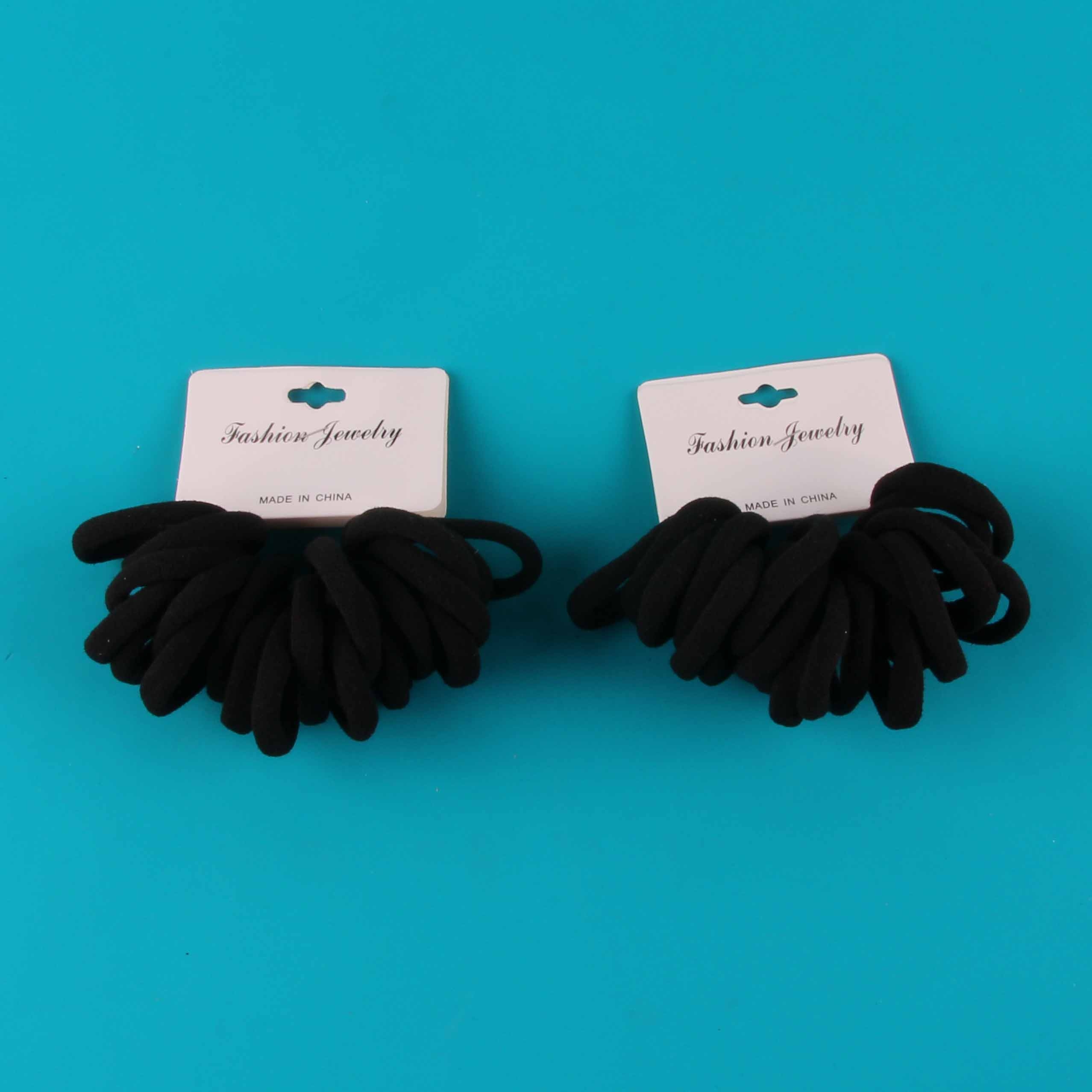 Veinte Algodón Negro Tetas de Pelo Header Cards Packaging 2