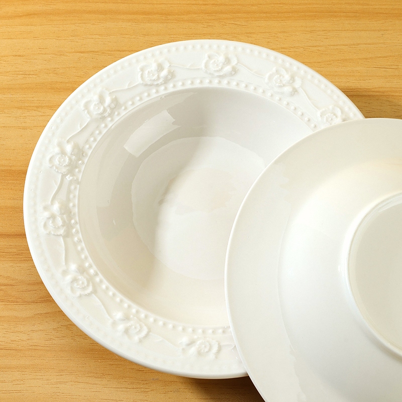 Placa de Sopa Blanca de 8 Pulgadas 5