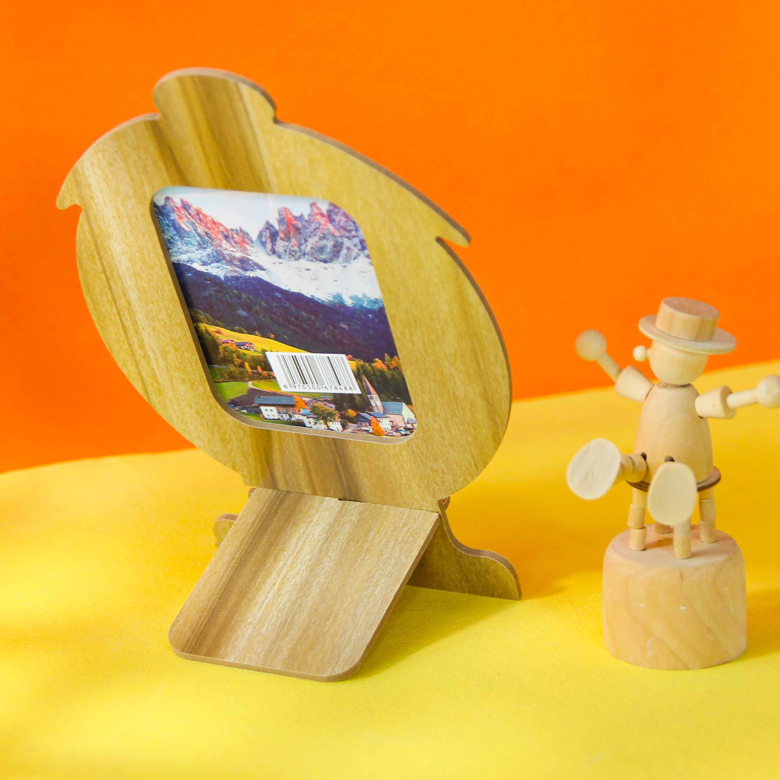Pingüino Madera Espejo de Rompecabezas 2