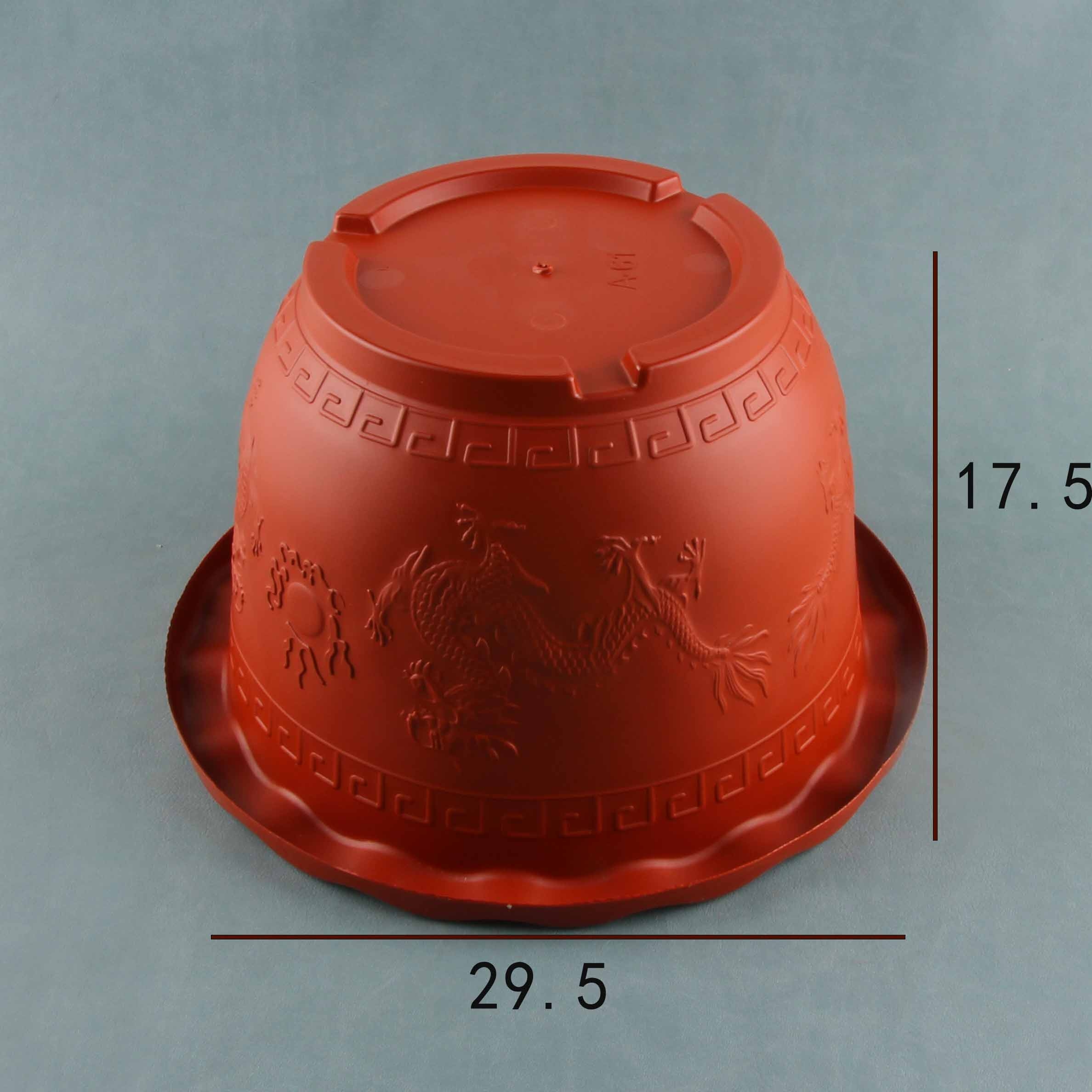 A-61 Red Lace Flower Pot 2