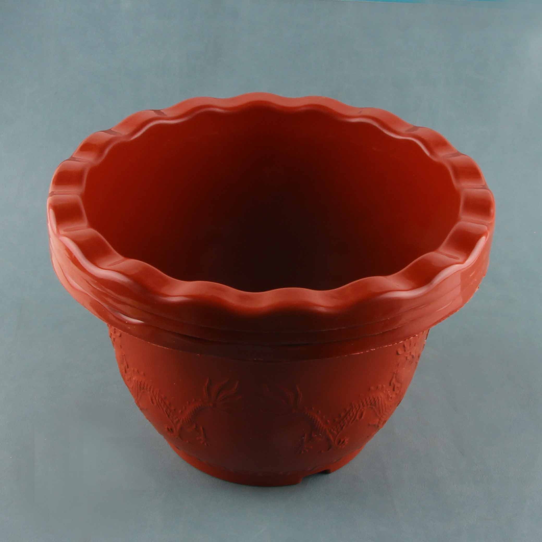A-61 Red Lace Flower Pot 3