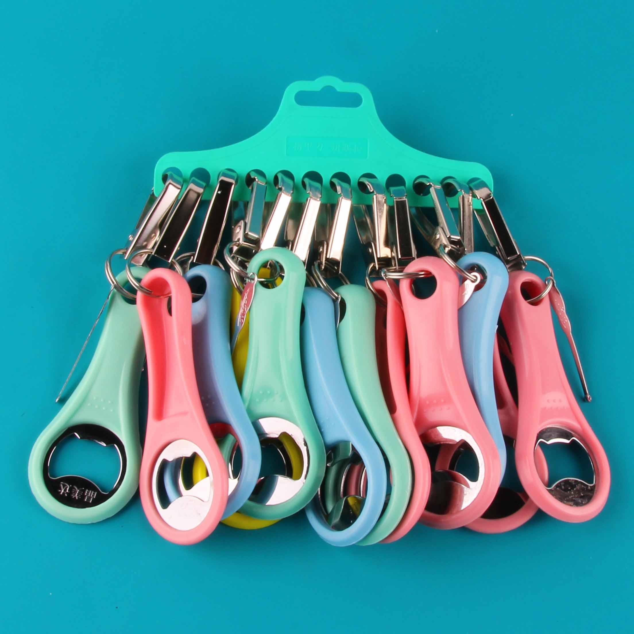 Botella de Colores Opener Oí de los Botones Llavero 2