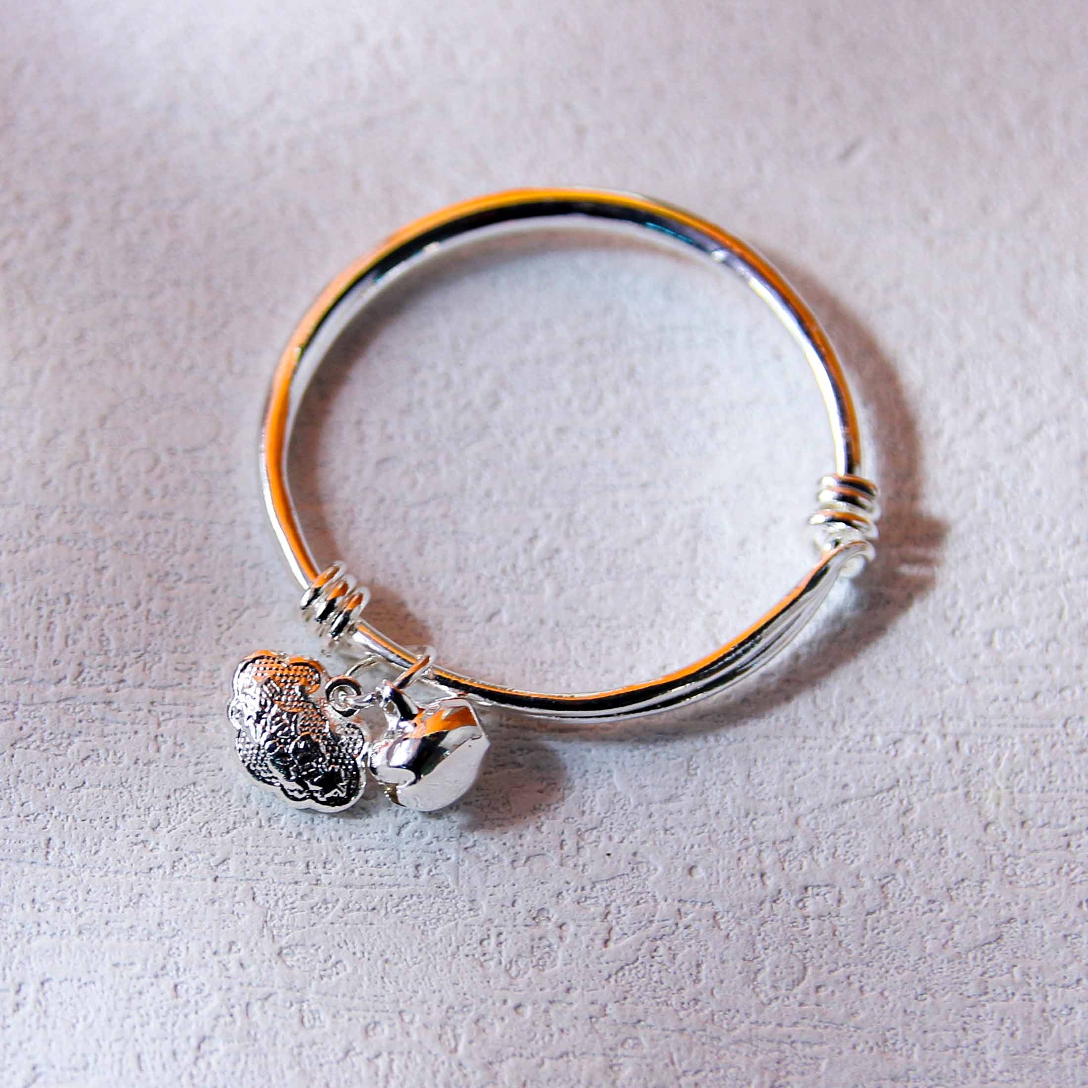 Carta de los Niños Pulsera de Campana (Plata) 3