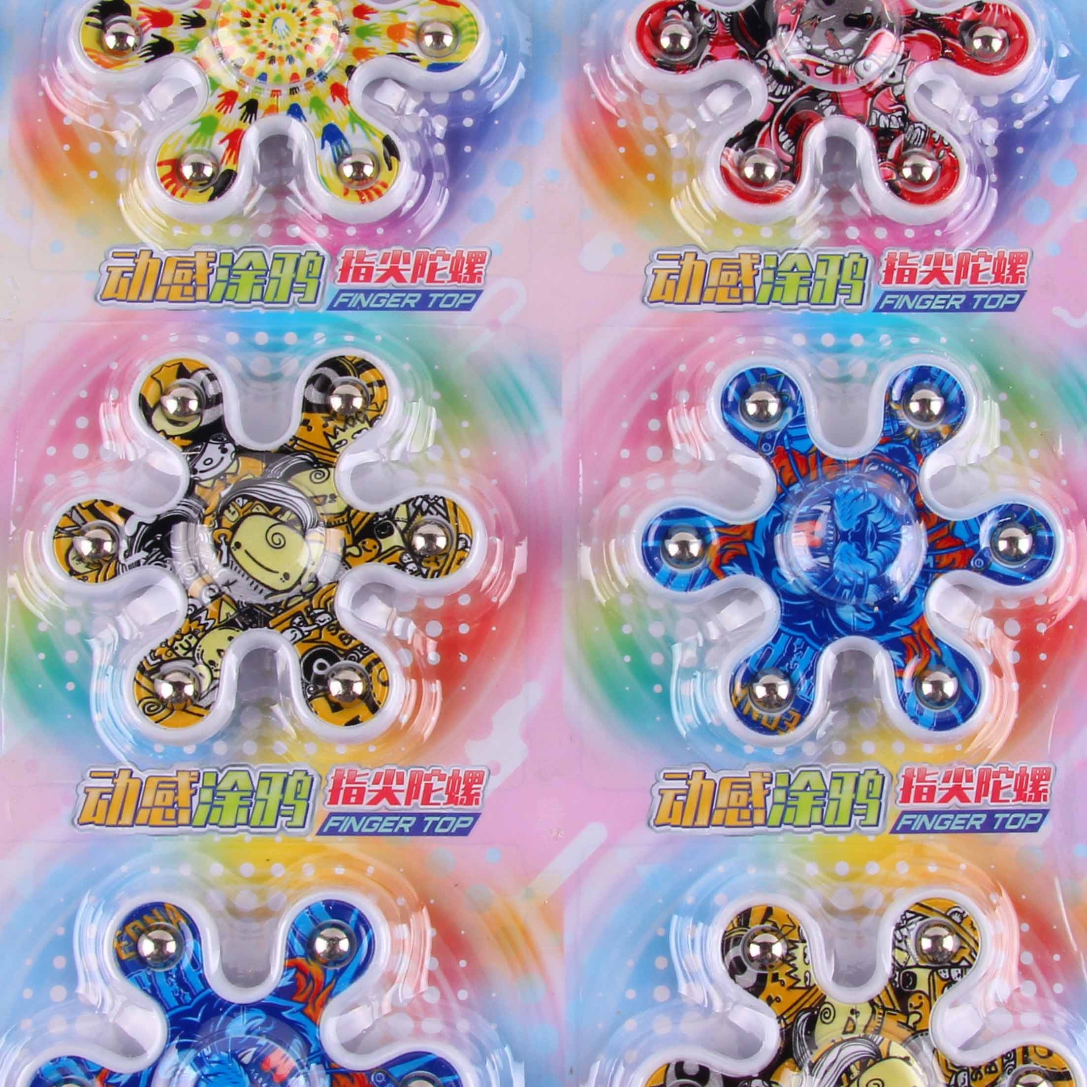 166-3 Dinámica Graffiti Finger Spinning Top Toy 2