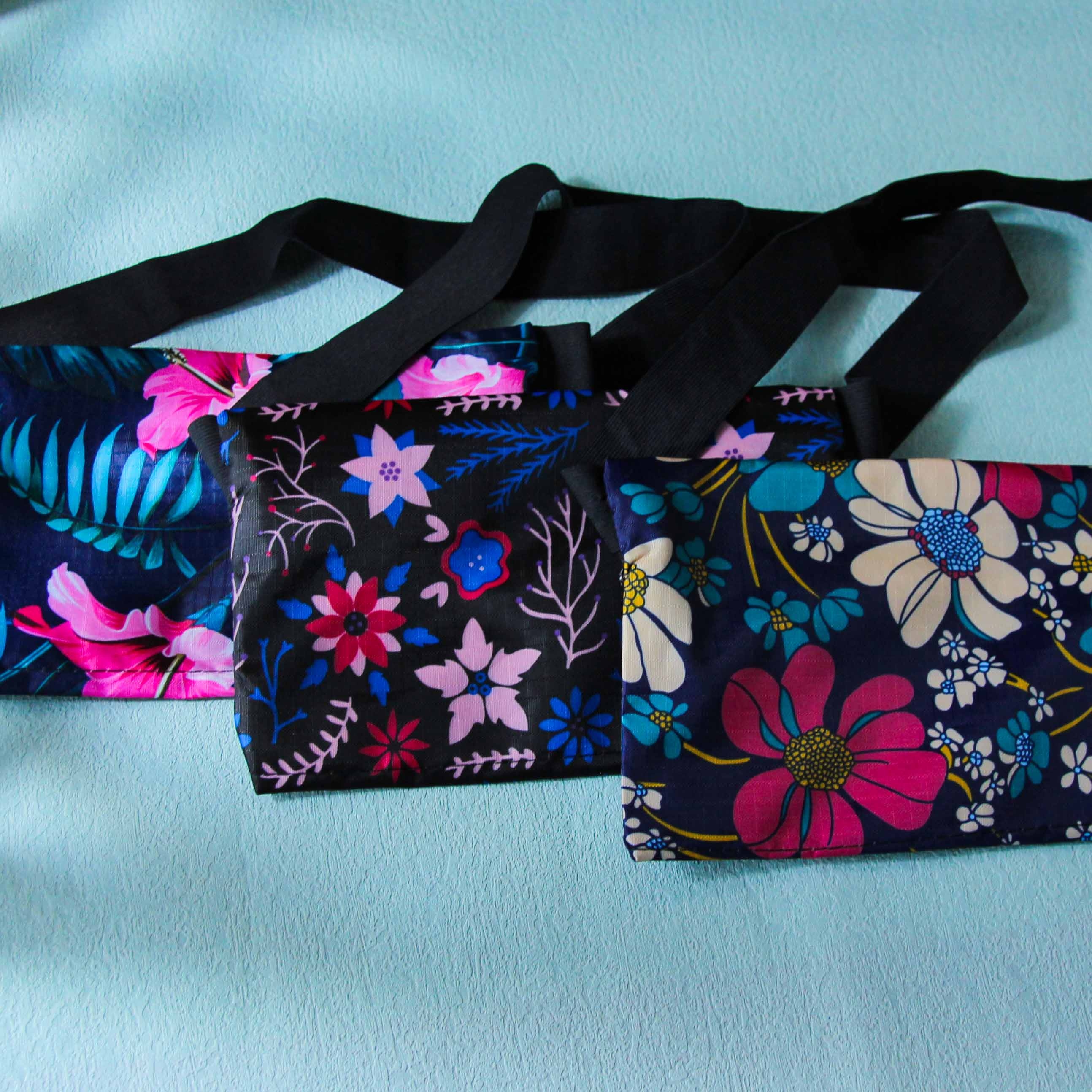 Floral Impermeable de la Cintura Elástica Bolsa 2