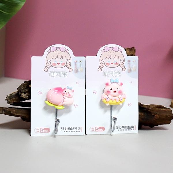 812 Pig Peach Seamless Sticking Hook 5