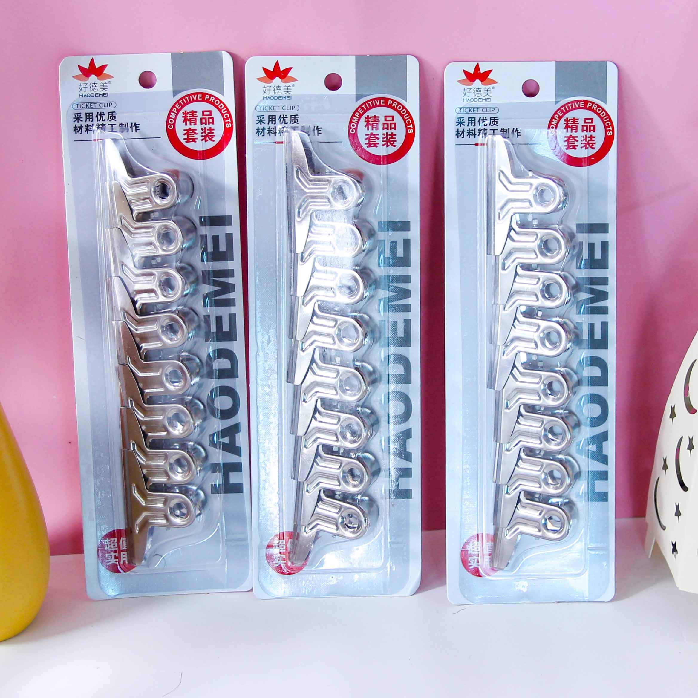 8606 Haodemai Blister-packed 8-steel Clip